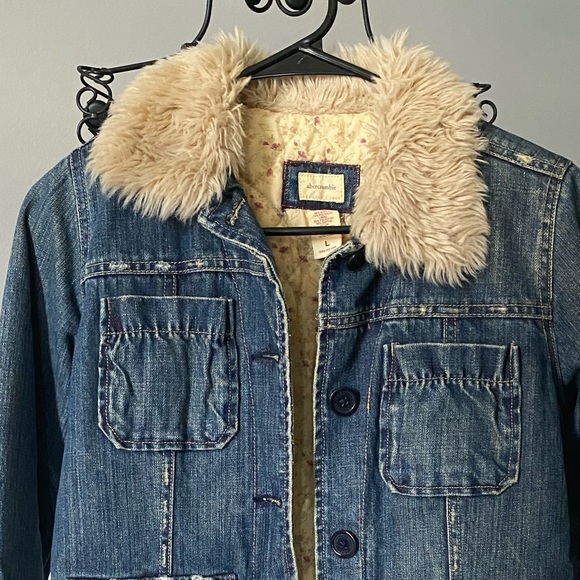 Abercrombie Kids Jeans Button Up Jacket Size Large - Picture 3 of 11